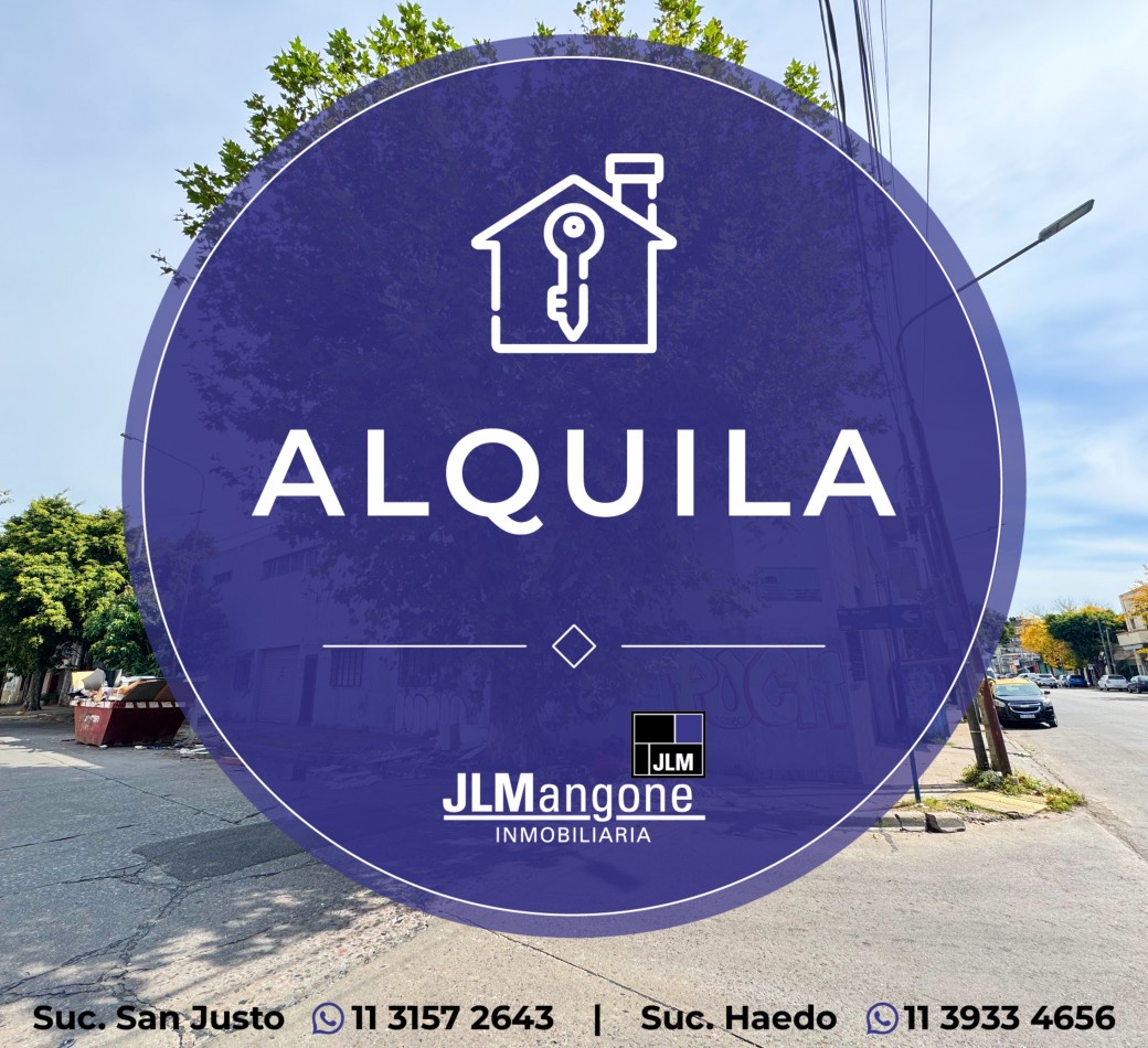 Galpon 300 m2 con doble entrada
