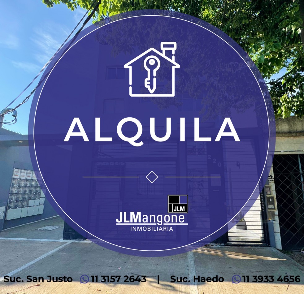 Departamento 1 ambiente con balcon