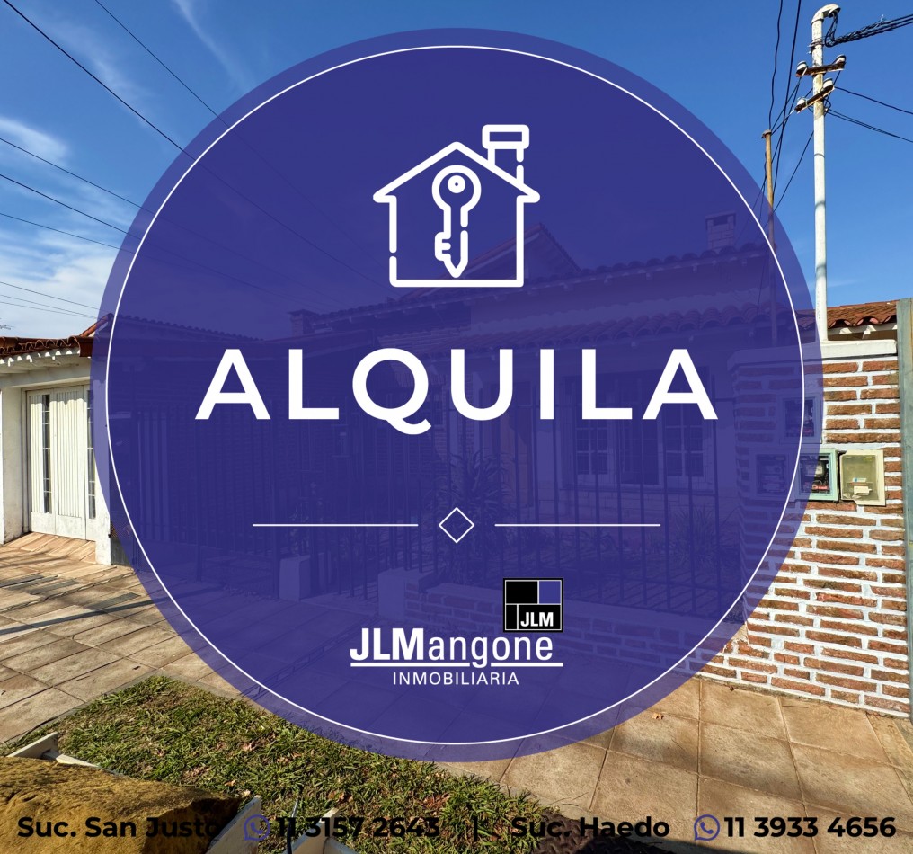 Casa 4 ambientes con cochera y patio