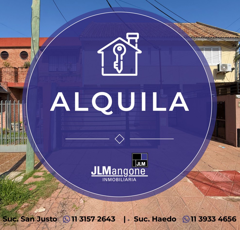 Duplex 4 ambientes con cochera y patio