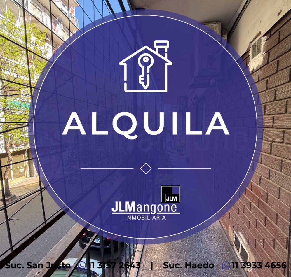 Departamento 4 ambientes con balcon corrido y lavadero