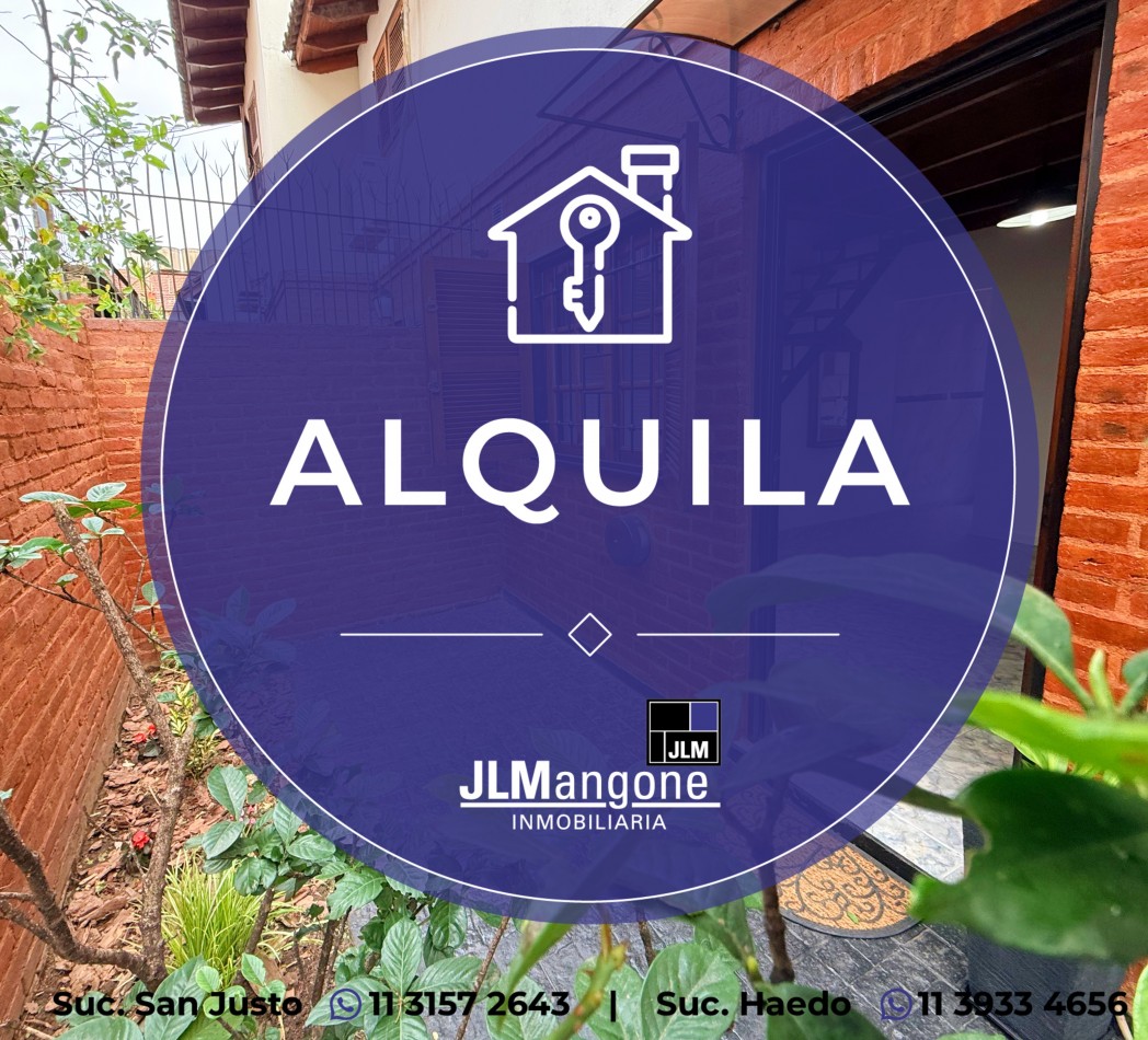 Duplex 2 1/2 ambientes con patio
