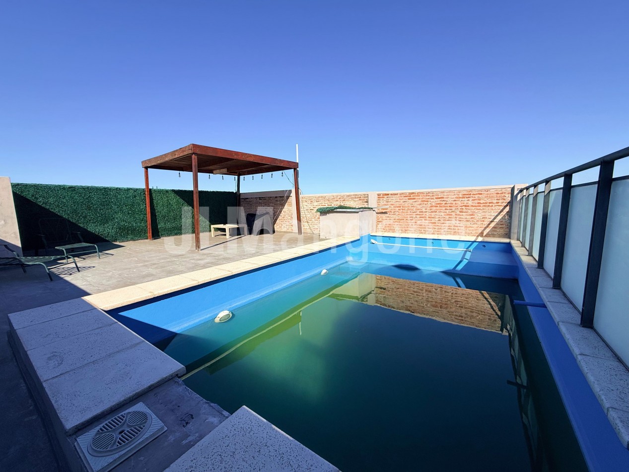 Departamento 4 amb con cochera, terraza y piscina