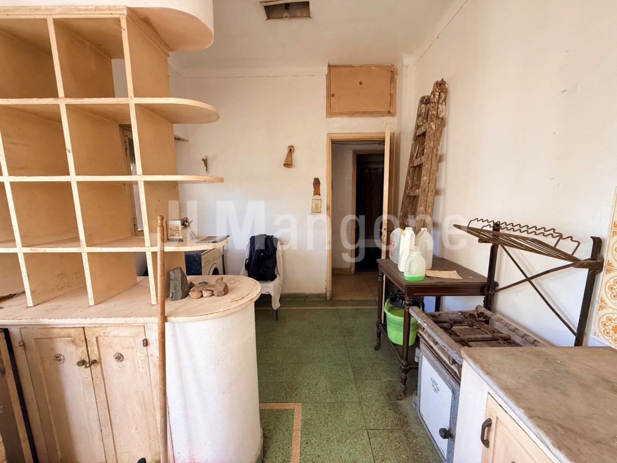 Casa 3 ambientes con cochera y parque (A refaccionar)