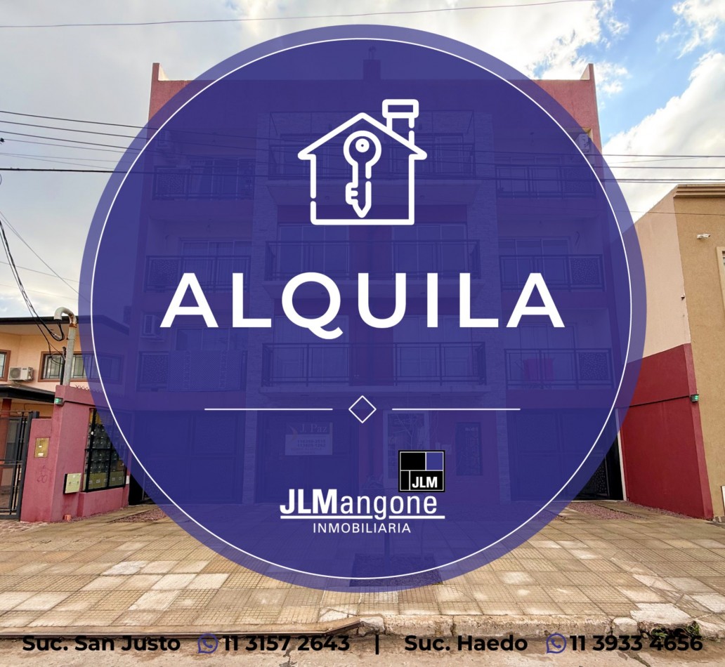 Departamento 2 amb con cochera y balcon