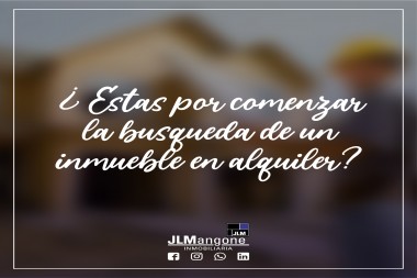 ¿Vas a comenzar la busqueda de alquiler?